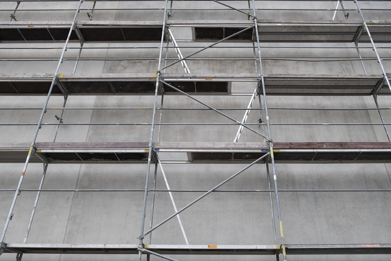 scaffold, scaffolding, site